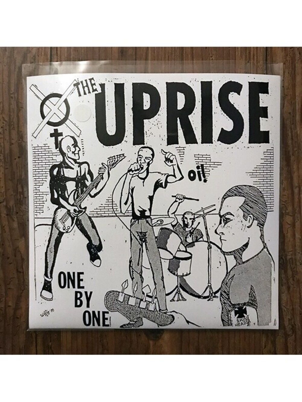 THE UPRISE - ONE BY ONE VINYL RECORD 7" EP (WHITE VINYL) oi! hardcore punk 80s